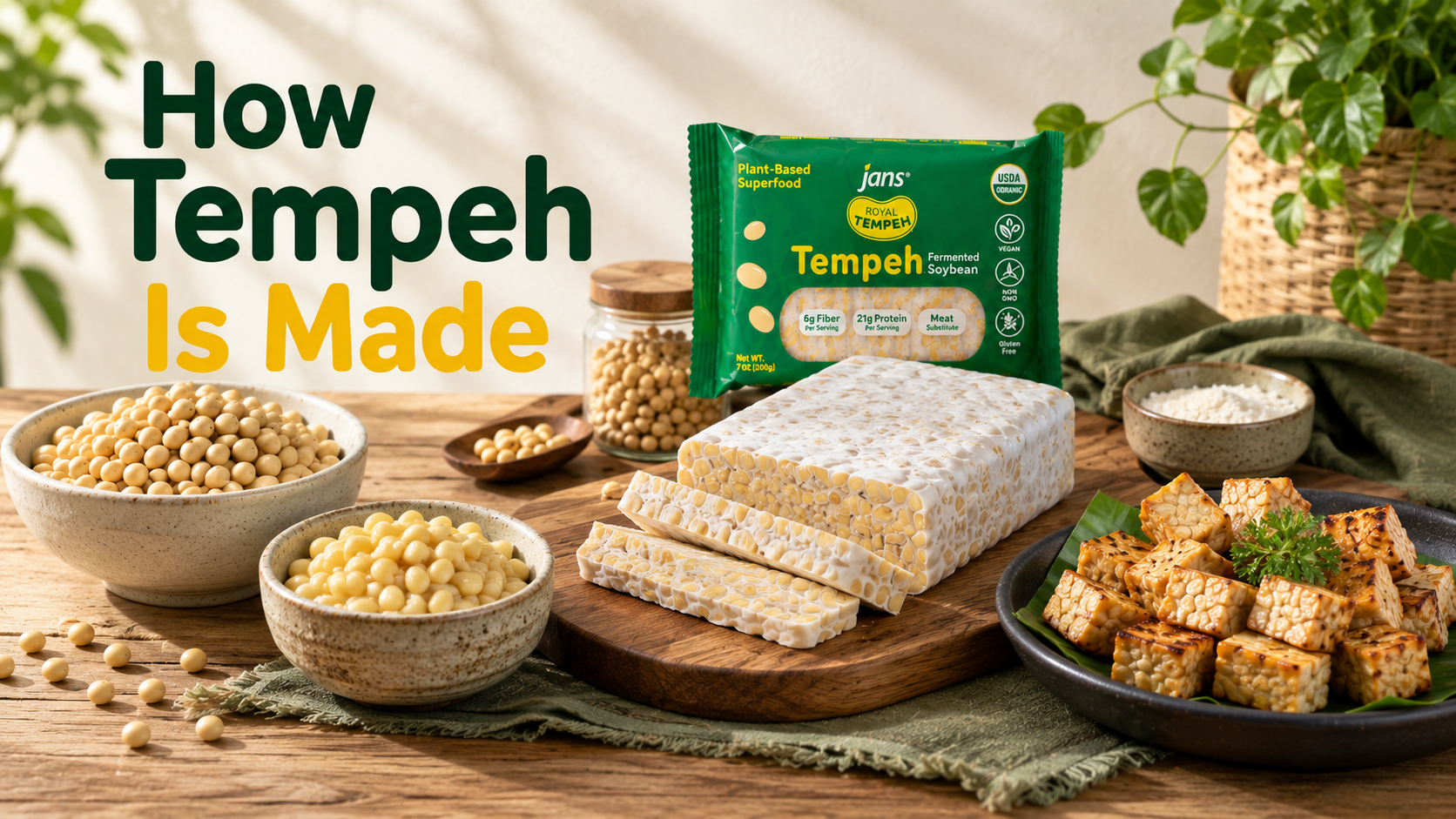 How Tempeh Is Made: From Fermented Soybeans to Your Plate – Royal Tempeh