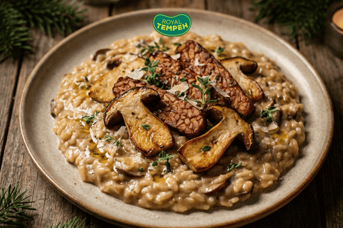 Simple Tempeh Risotto Recipe with Royal Tempeh Delight